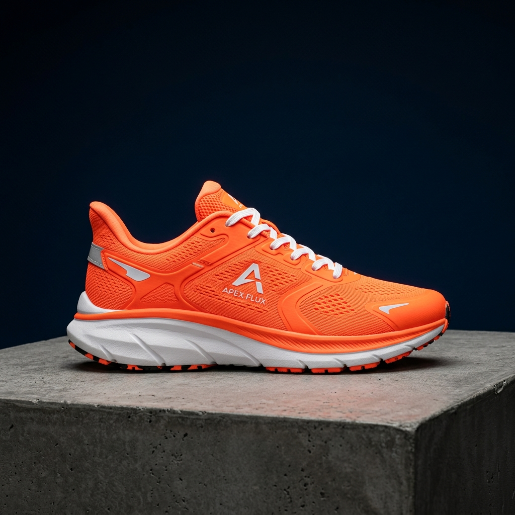 Before and after demonstration of AI background remover showing an original shoe photo